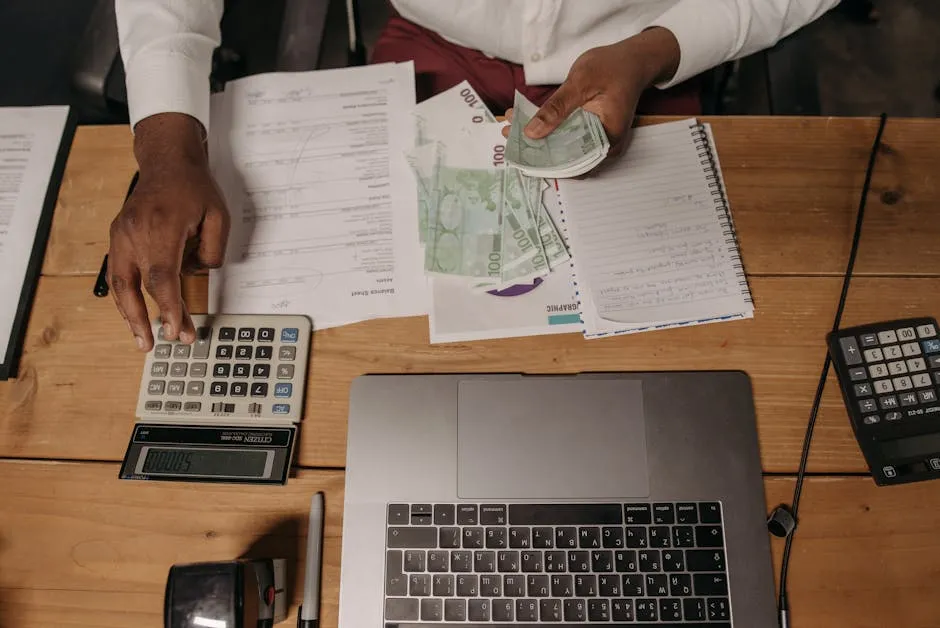 Accountancy practice office desk
